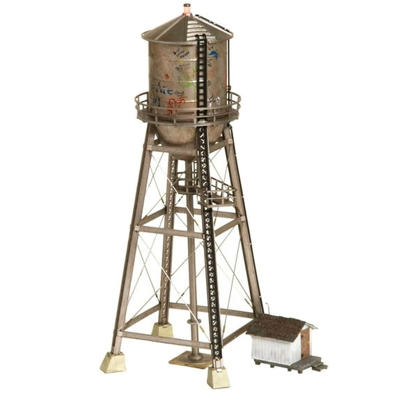 *Woodland SCENICS Rustic Water Tower Built & Ready O Scale Gauge Scenery WDS5866