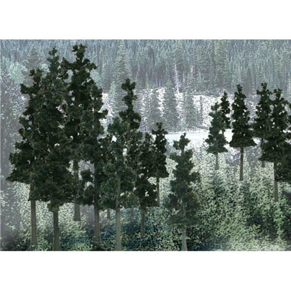 Woodland Scenics 2 1/4"-4" Ready Made Tree Value Pack Conifer