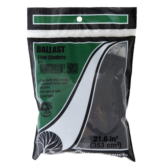 Woodland Scenics Ballast & Coal Ground Cover, Fine, Cinders