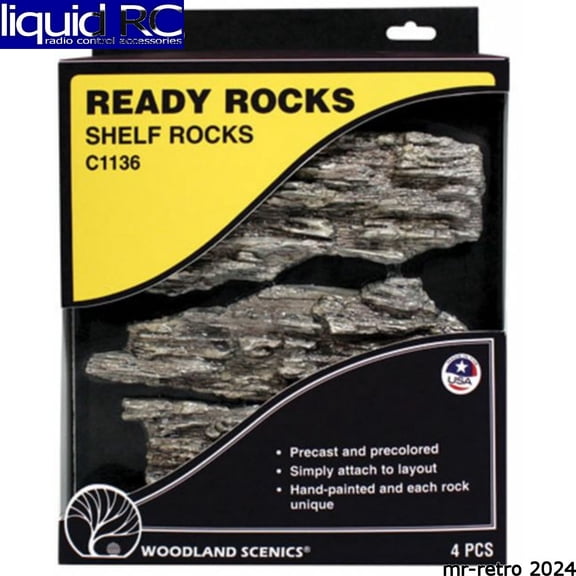 Woodland Scenics C1136 Ready Rocks Shelf Rocks