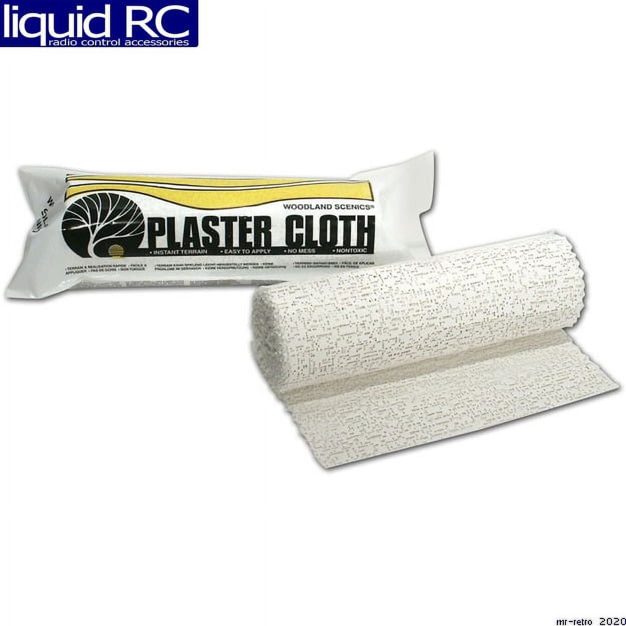 Woodland Scenics 785-1192 Plaster Cloth -- Triple Roll - 8 x 45 30 sq ft  20.3 x 114cm 278 sq cm pkg(3)