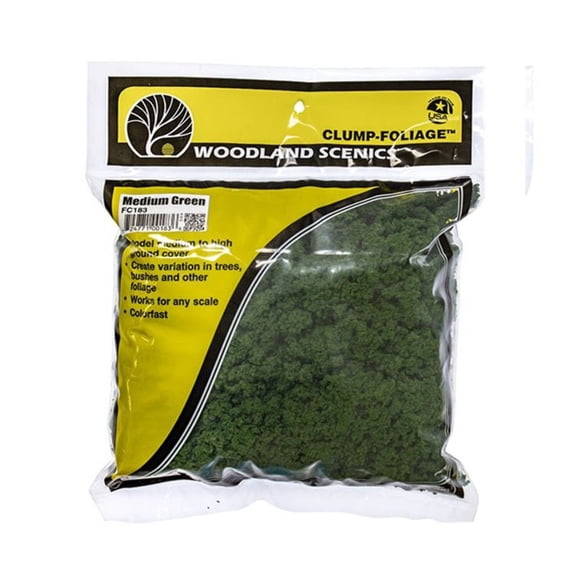 Woodland Scenics Clump-Foliage Medium Green Large Bag