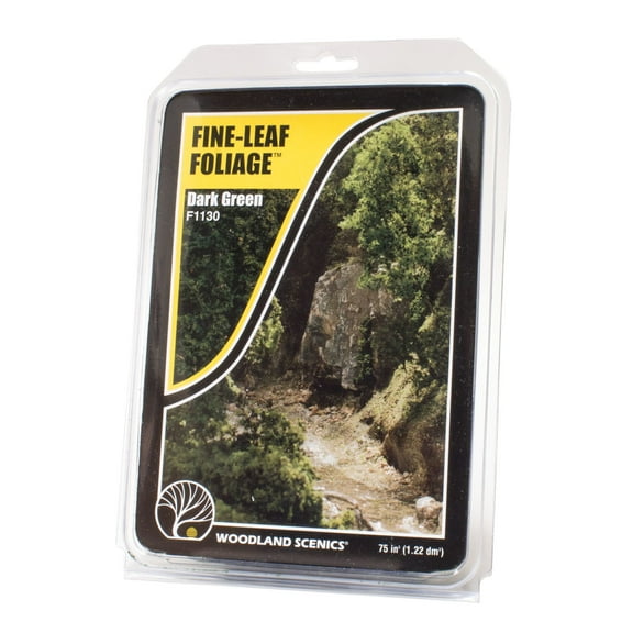 Woodland Scenics Fine Leaf Foliage, Dark Green