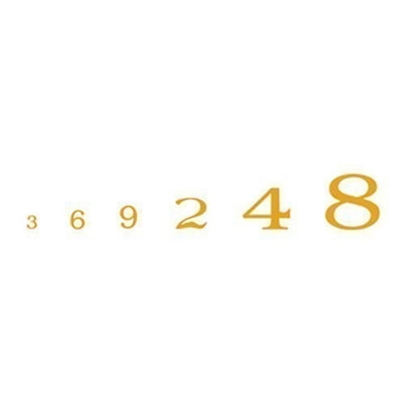 Woodland Scenics Roman Numbers, Gold WOOMG709