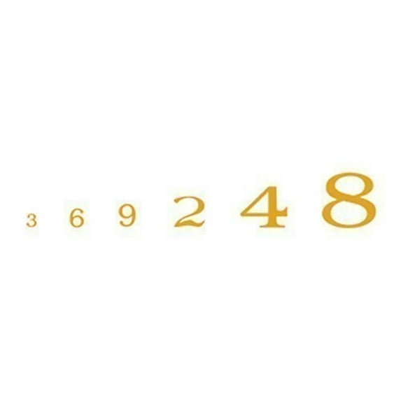 Woodland Scenics Roman Numbers, Gold WOOMG709