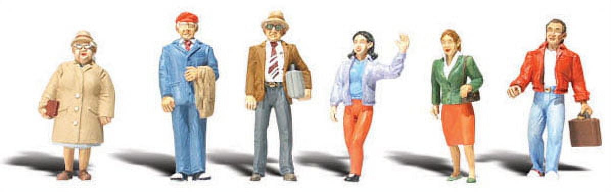 Woodland Scenics O Scale Scenic Accents Figures/People Set General Public  (6) 