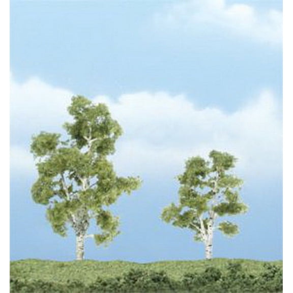 Woodland Scenics TR1603 2.2"-3" Premium Model Sycamore Trees (2) - Ready to Use