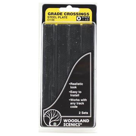 Woodland Scenics WOO1146 O Steel Plate Grade Cross