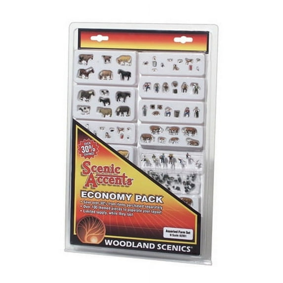 Woodland Scenics WOO2061 N Figure Economy Set, Assortment