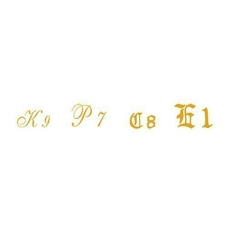 Script/Old English Letters, Gold