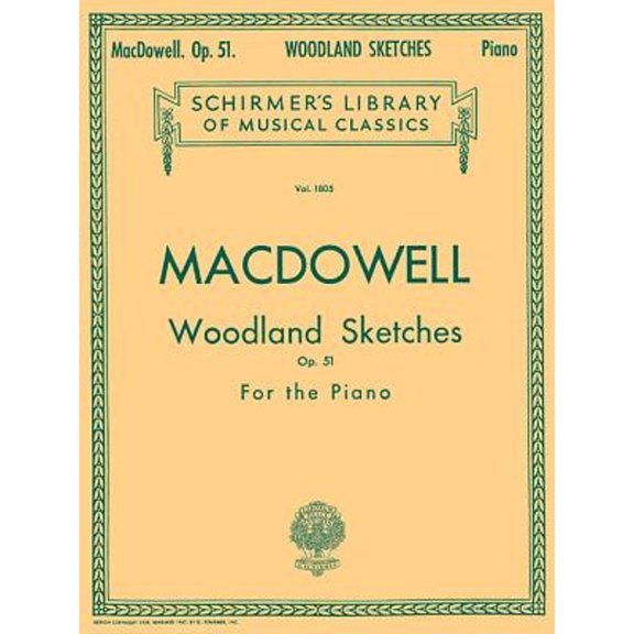 Pre-Owned Woodland Sketches, Op. 51: Schirmer Library of Classics Volume 1805 Piano Solo, (Paperback)