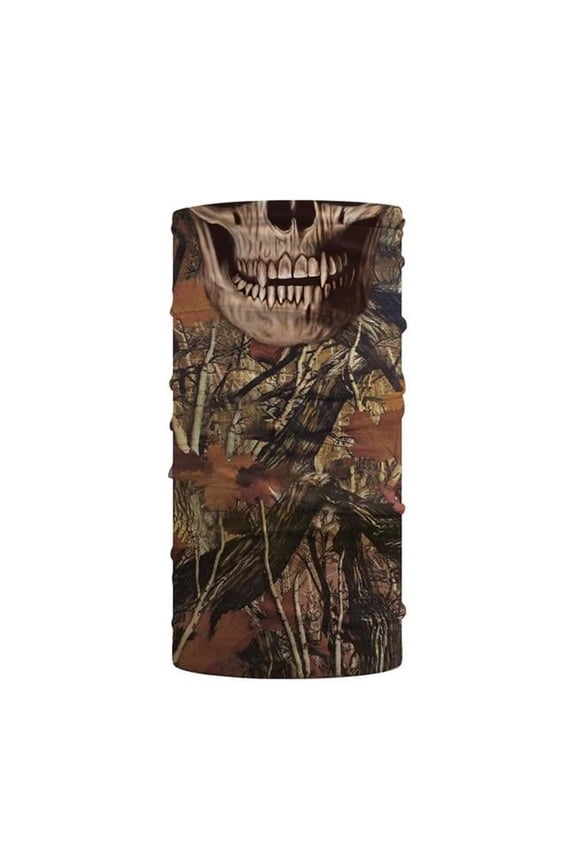 Woodland Skull Face Guard Balaclava - Camo - One Size - UV Protection