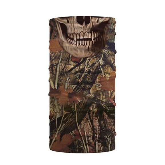 Woodland Skull Face Guard Balaclava - Camo - One Size - UV Protection