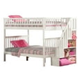 Woodland Staircase Bunk Bed Full over Full in Multiple Colors and