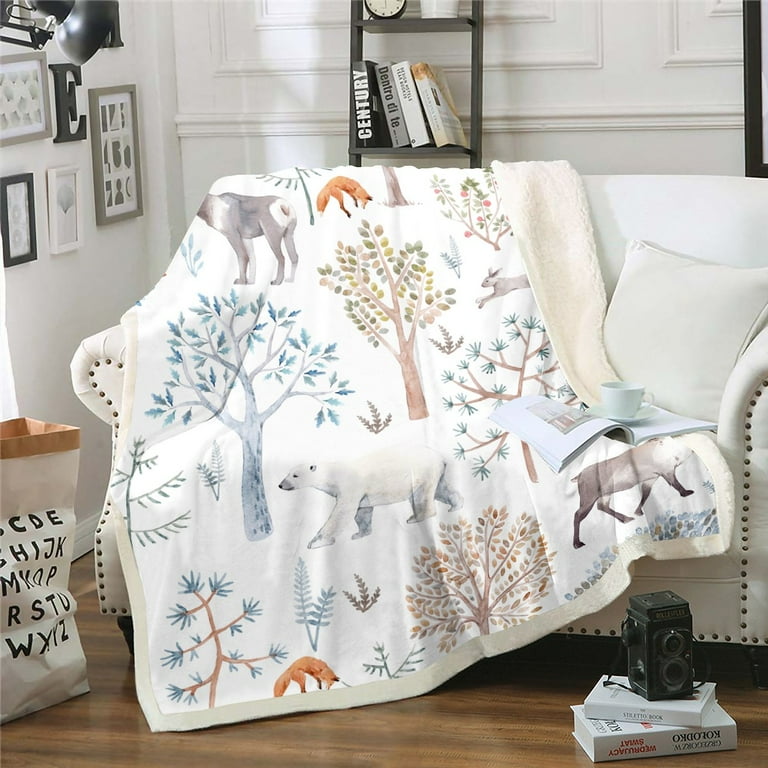 Woodland Throw Blanket Queen 90