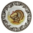 thumbnail image 1 of Woodland Turkey Salad Plates Set of 4, 8” | Perfect for Thanksgiving and Other Special Occasions | Made in England from Fine Earthenware | Microwave and Dishwasher Safe, 1 of 2