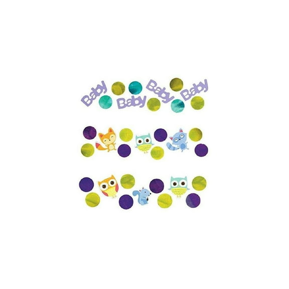 Amscan Woodland Welcome Value Confetti, New, 1 Count