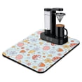 thumbnail image 1 of Woodland Whimsical Mushroom Coffee Station Mat Non-Slip Absorbent Mat, Fairy Tale Mushroom Print, Eco-Friendly & Reusable, 1 of 5