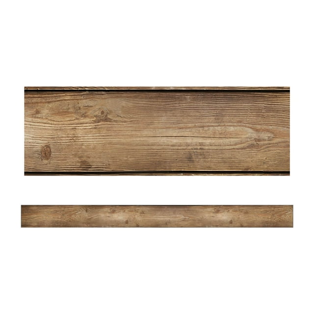 Schoolgirl Style Woodland Whimsy Wood Grain Straight Bulletin Board Borders (12)