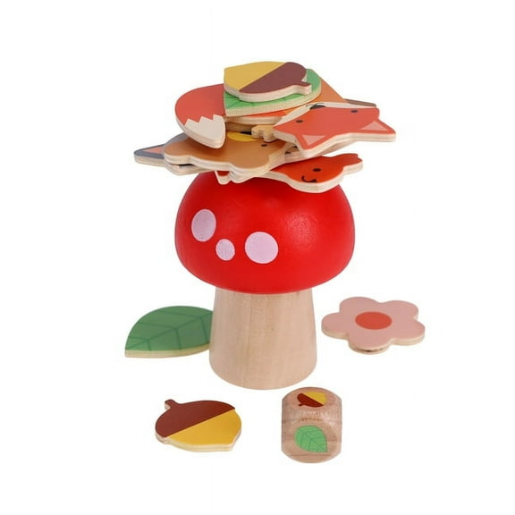 Petit Collage Woodland Wobble Stacking Game