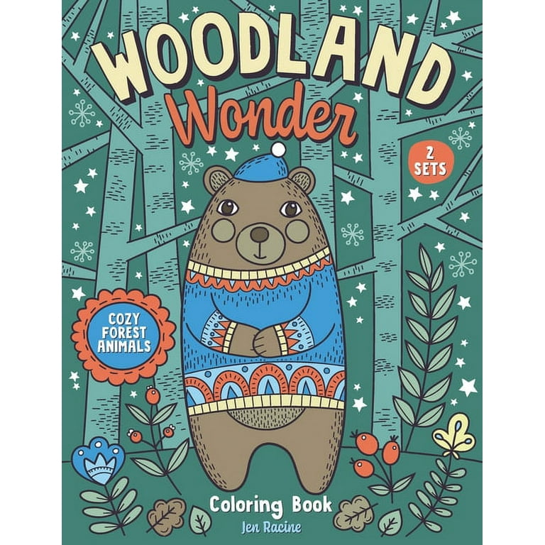 Woodland Animals Coloring Books for Ages 3 5 