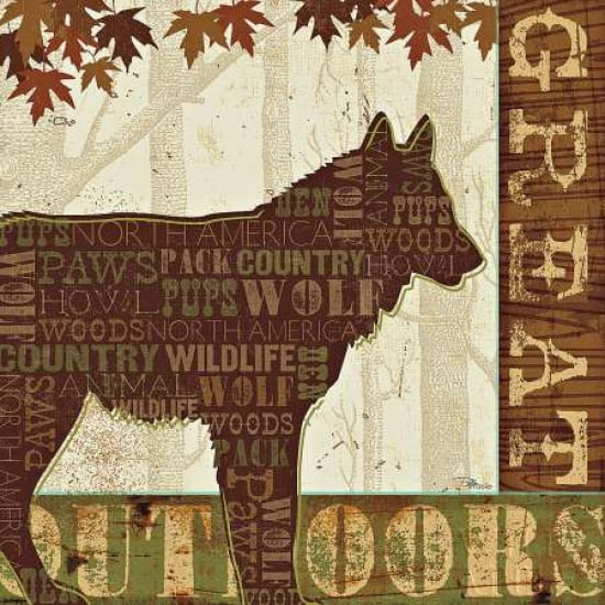 Woodland Words III Canvas Art - Pela Studio (24 x 24)