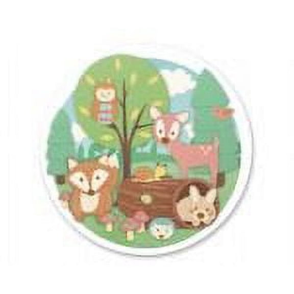 Woodlands 7inch Round Edible Photo Image Cake Topper