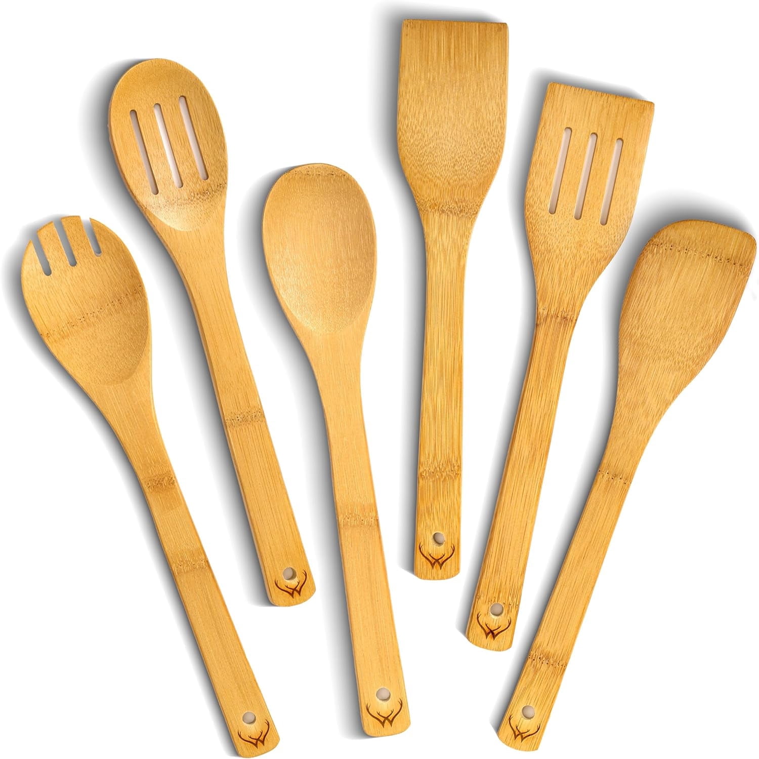 10 Piece Teak Wooden Utensil Set - Tilly Living