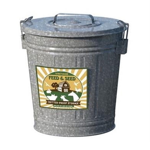 Woodlink 25 lb Large Metal Bird Seed Storage Container with Locking Lid