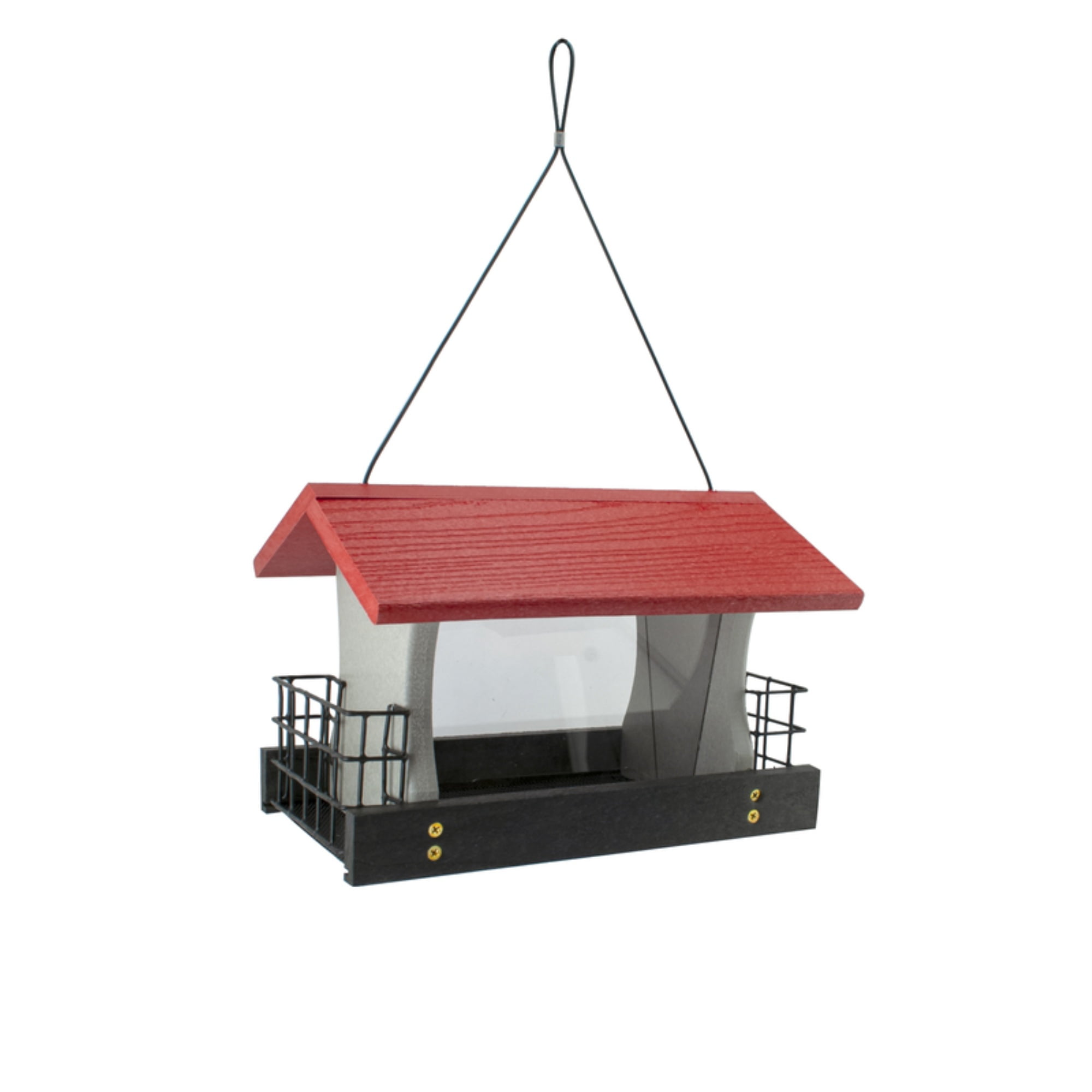 Woodlink Multicolored Plastic and Wood Ranch Style Bird Feeder