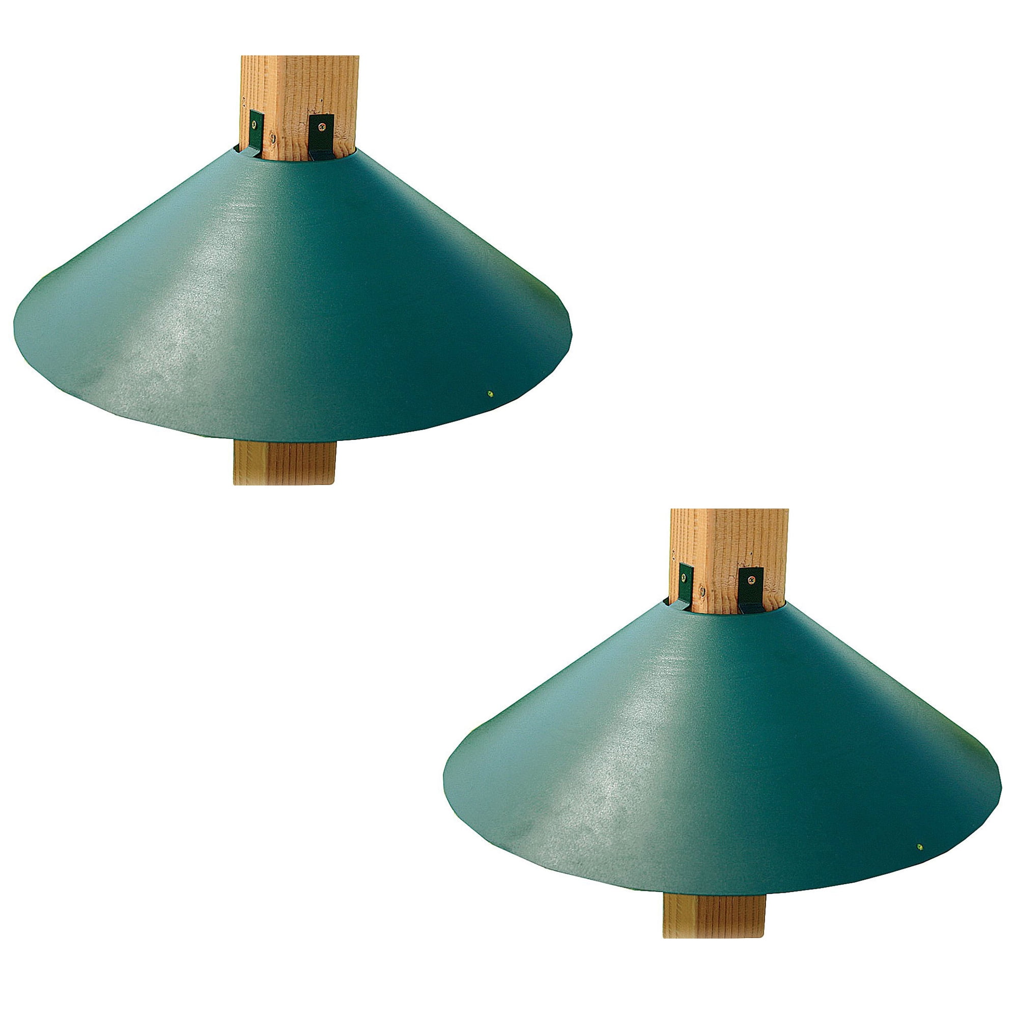 Green Metal Wrap Around Bird Feeder Squirrel Baffle Guard