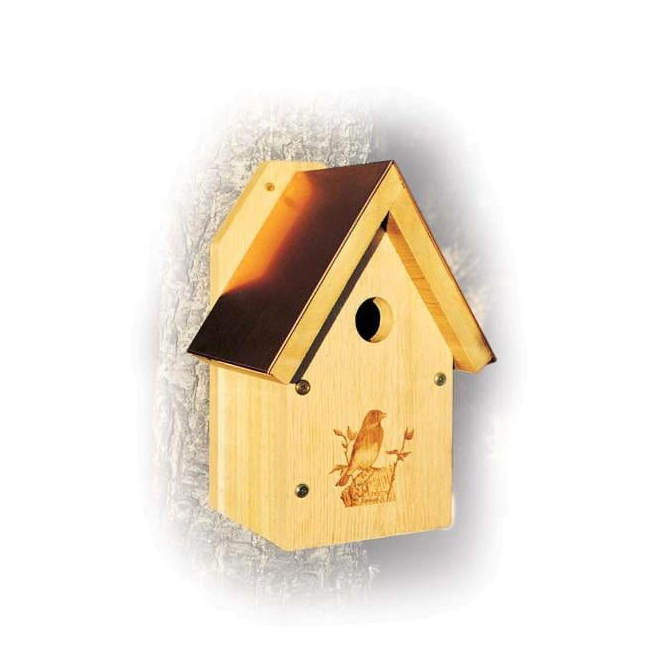 13" Cedar and Copper Bluebird Nesting Box