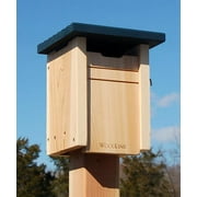 Woodlink Bluebird Swallow House Cedar with Blue Roof