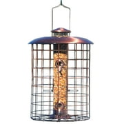 Woodlink Coppertop Caged 6 Port Hanging Bird Feeder w/ Squirrel-Proof Grid