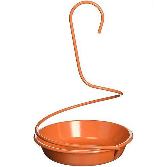 Metal Mealworm Feeder - Orange