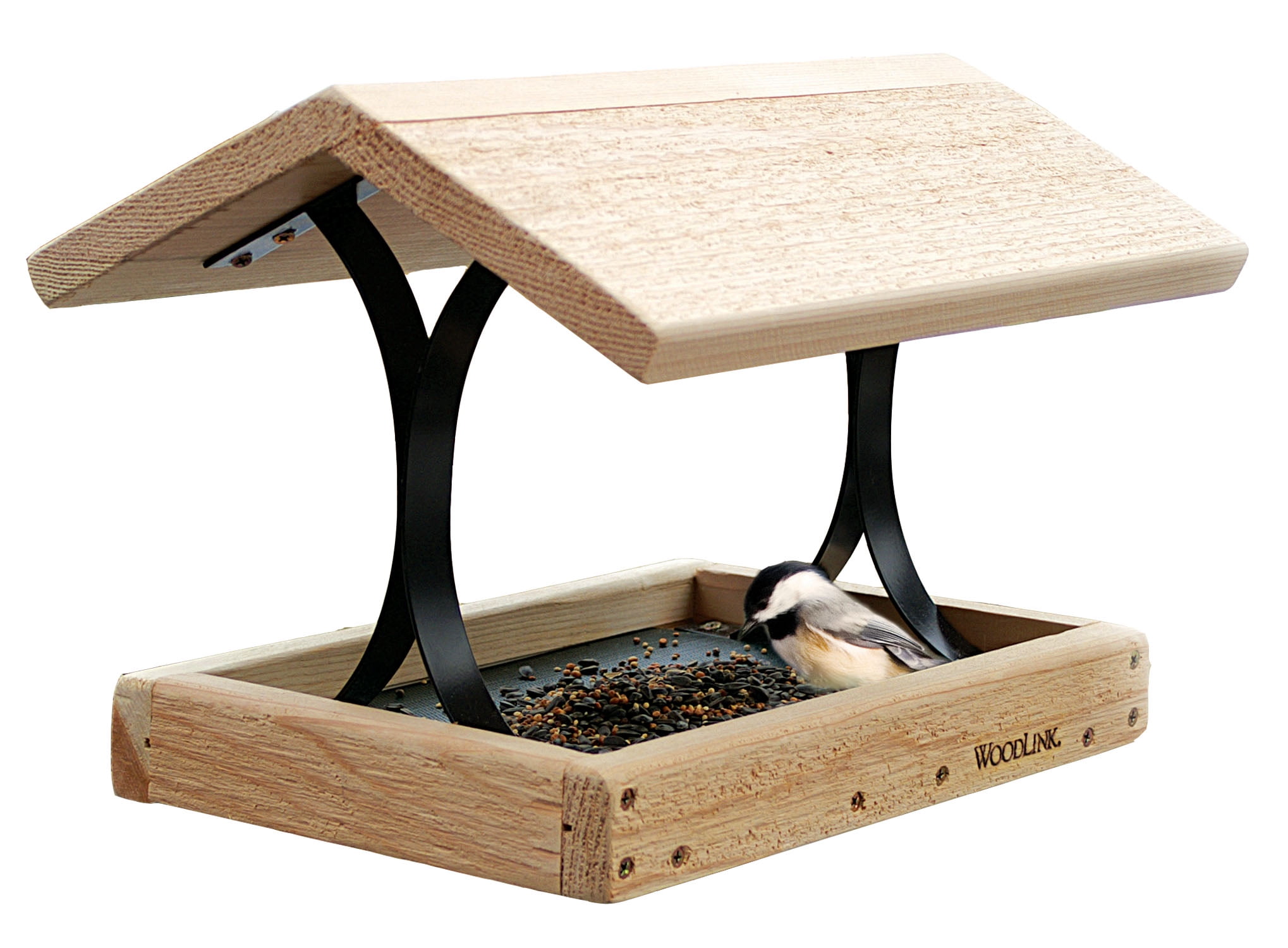Woodlink Platform Bird Feeder, Cedar and Metal