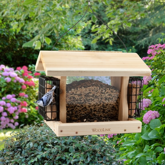 Woodlink Premier Cedar Seed and Suet Bird Feeder