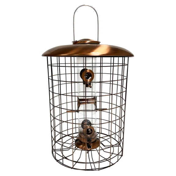 Woodlink Squirrel-Resistant Brushed Copper Seed Tube Feeder