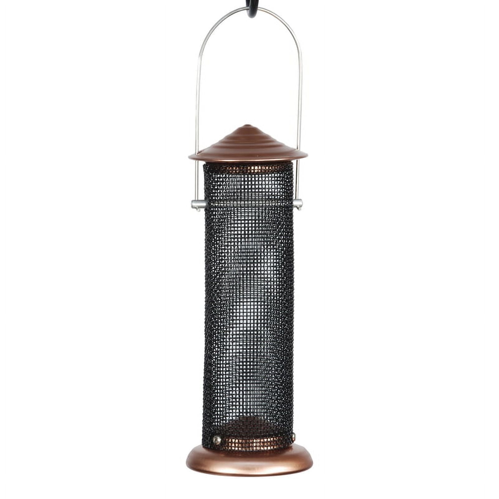 Woodlink Wild Bird 0.5 lb Copper Mini Nyjer Bird Feeder