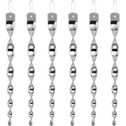 Woodpecker Bird Scare Devices Reflective Scare Rods Control Device to Keep Birds Away from Patio Pool Christmas Reflective Strip Hanging Home as Decoration 12 Pack 6pcs