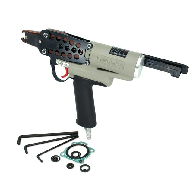 Woodpecker C7E4A 15 GA Pneumatic Hog Ring Gun, Long Nose 3/4
