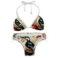 thumbnail image 1 of Woodpecker Detachable Sponge Adjustable Strap Bikini Set 2-Pack Swimwear Swimsuit.SceneManagement Beach Pool Party Vacation., 1 of 6