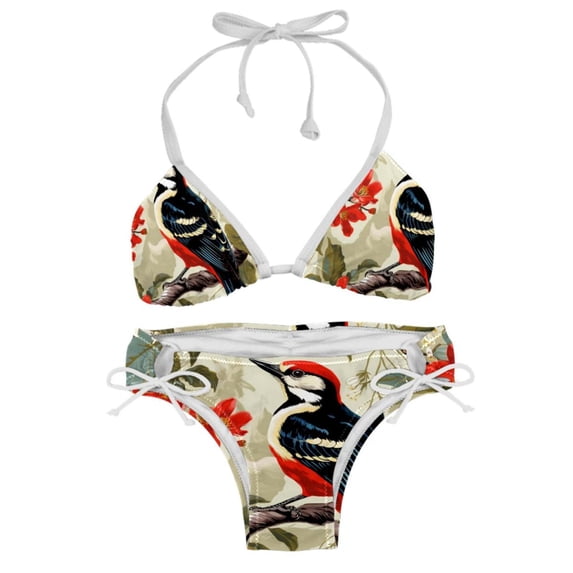 Woodpecker Detachable Sponge Adjustable Strap Bikini Set Two-Pack Swimsuits for All Occasions