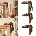 thumbnail image 1 of Woodpecker Door Corner Decor, L-Shaped Tree Trunk Bird Ornament, Red-Crested Bird Wall Corner Sculpture for Home, Garden, Farmhouse, Entryway, Rustic Nature Decor, 1 of 5