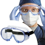 Woodpecker Full Sealed Safety Goggles over Glasses Anti Fog Clear Lens Lab Eye Protective
