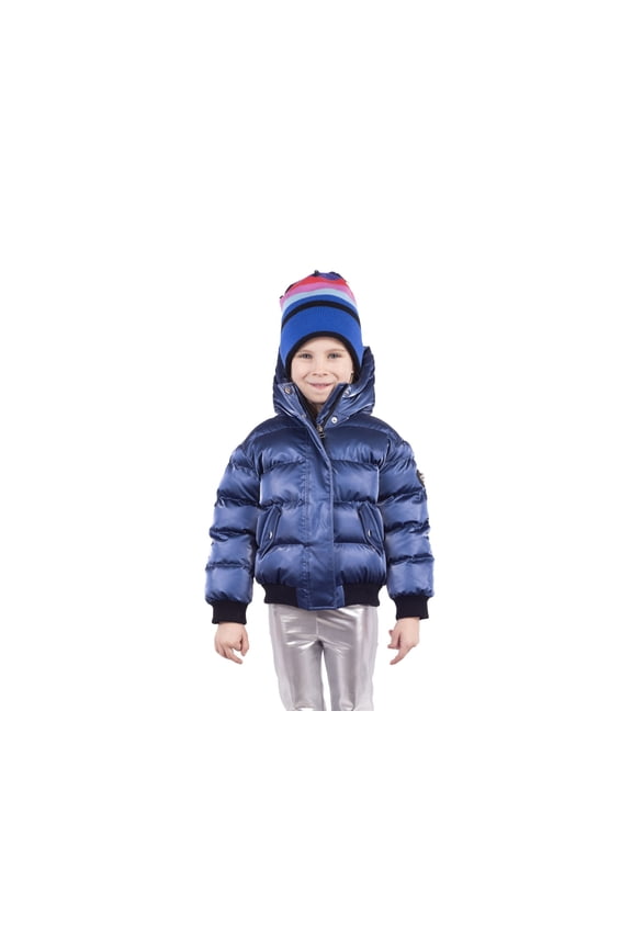 Kids Unisex Chickadee Coat, Blue, 8
