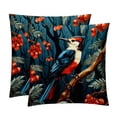 thumbnail image 1 of Woodpecker Luxurious Velvet Throw Pillow Covers with Unique Patterns - Set of 2 Pillow Covers and Inserts, 16x16, 18x18, 20x20 Inches for All Occasions, 1 of 6
