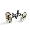 thumbnail image 1 of Woodpecker Men's Stainless Steel Shirt Cufflinks Set - Formal Attire Must-have for Business Meetings, 1 of 6