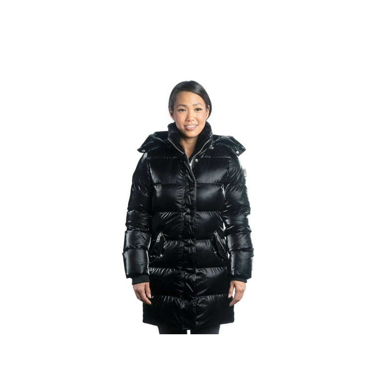 Woodpecker Penguin Long Coat Women's, All Wet Black, Small