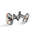 thumbnail image 1 of Woodpecker Stylish Cufflink Set for Business Attire, Made of Stainless Steel, for Formal Events with Shirt Cufflinks, 1 of 6